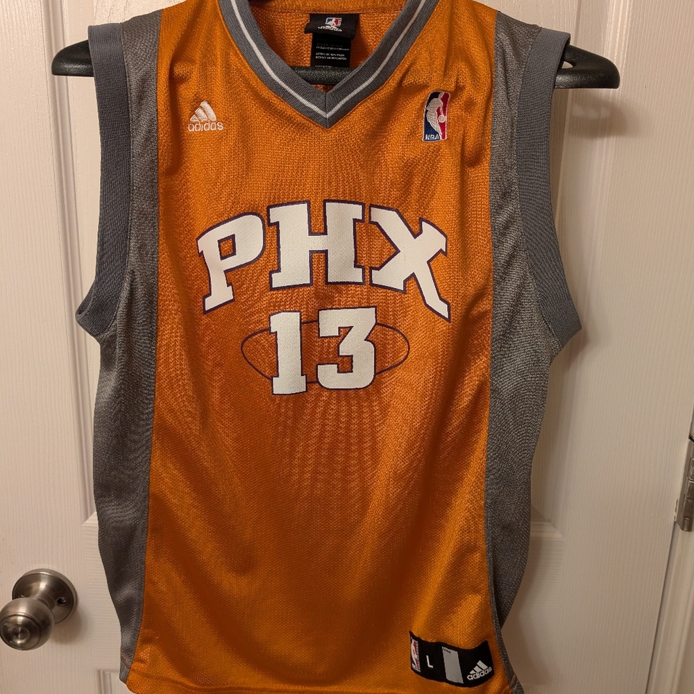 NBA Phoenix Suns #13 Nash Jersey Adidas Youth Size L 14-16